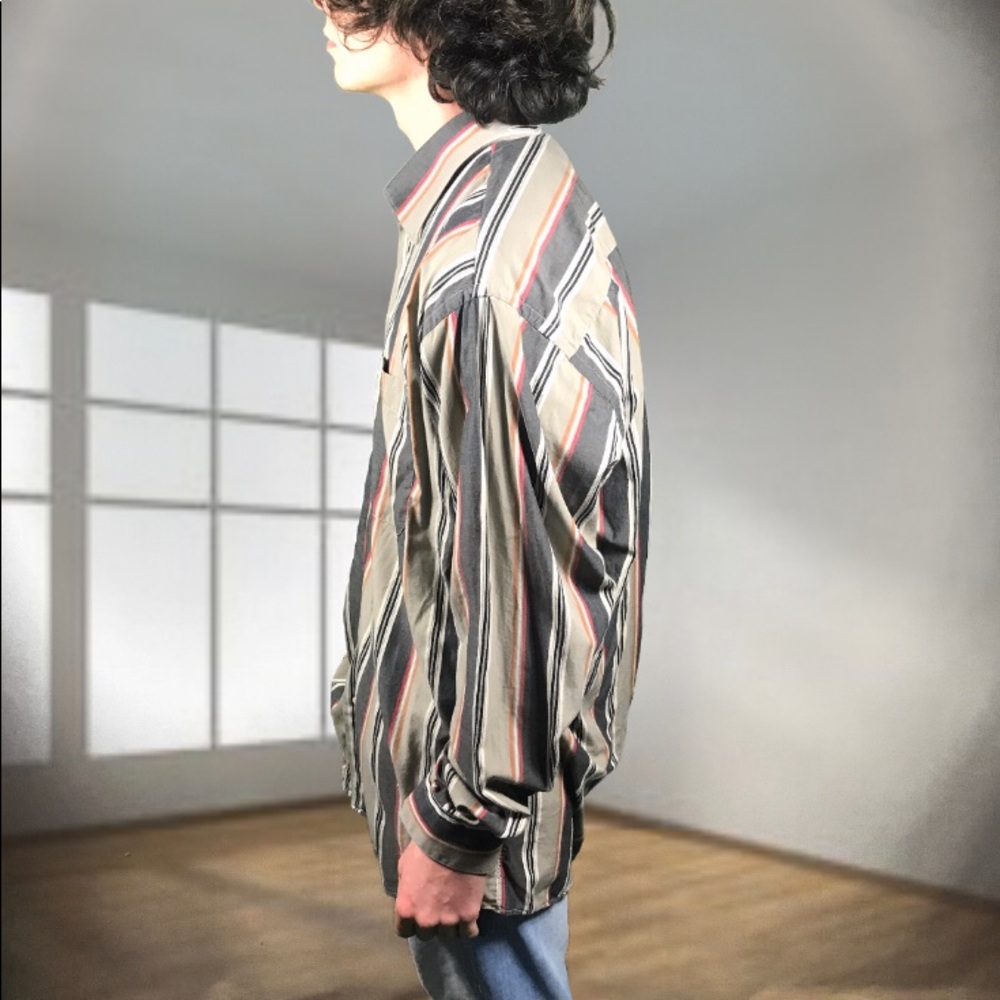 Authentic BURBERRY Vintage Striped Cotton Shirt - Picture 3 of 8